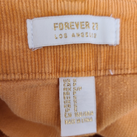 Forever 21 Corduroy Yellow Skirt - Picture 5 of 5